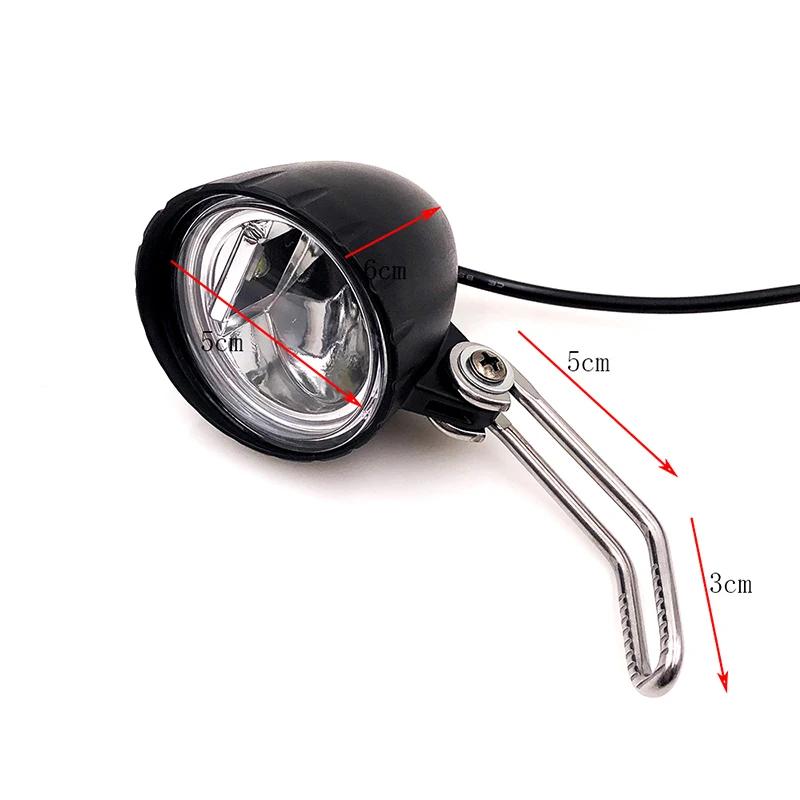 1 Pc Electric Motorcycle Bicycle 6V LED Headlight Rainproof EBike Mountain Bike Front Light for Bafang Mid Drive Motorcycle Lamp