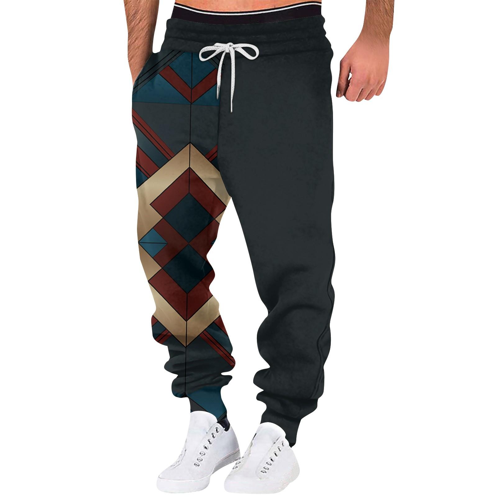 

Весенние и осенние спортивные однотонные брюки для фитнеса, мужские свободные повседневные спортивные штаны большого размера из хлопка L чёрный