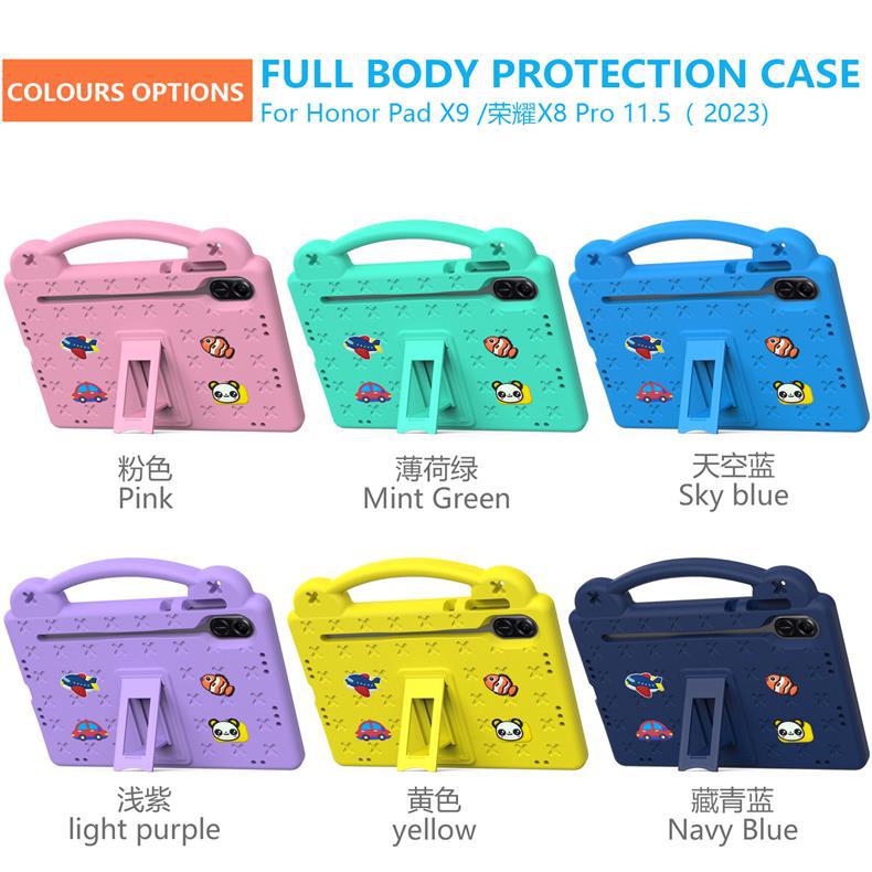Suitable for Honor Pad X8A 11inch tablet protective case with stand, cartoon children's portable anti-drop cover