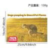 2026 Pooping Dog Calendar-Year Monthly Planner & Agenda Schedule Organizer Wall Calendar Funny Party Gag Gifts for Friends 1Pc