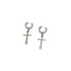 Pendentif Croix Boucles d'oreilles Personnalisées Tendance Sans Boucles d'oreilles Percées