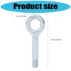 Tow Hook Bolt with Male Screw End, Steel Automotive Eye Hardware 51873726 Front Towing Eye Hook