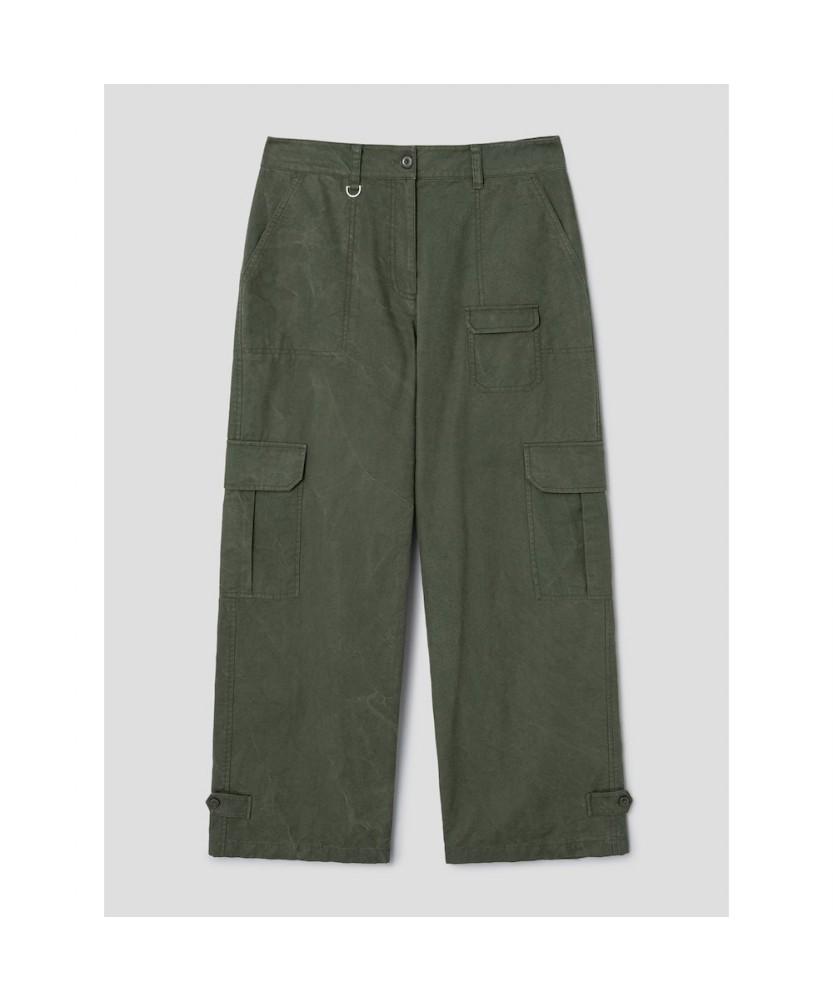 Diaepeocheo [Reorder]Carpenter Loose Pants Khaki (Ta6121A01H)