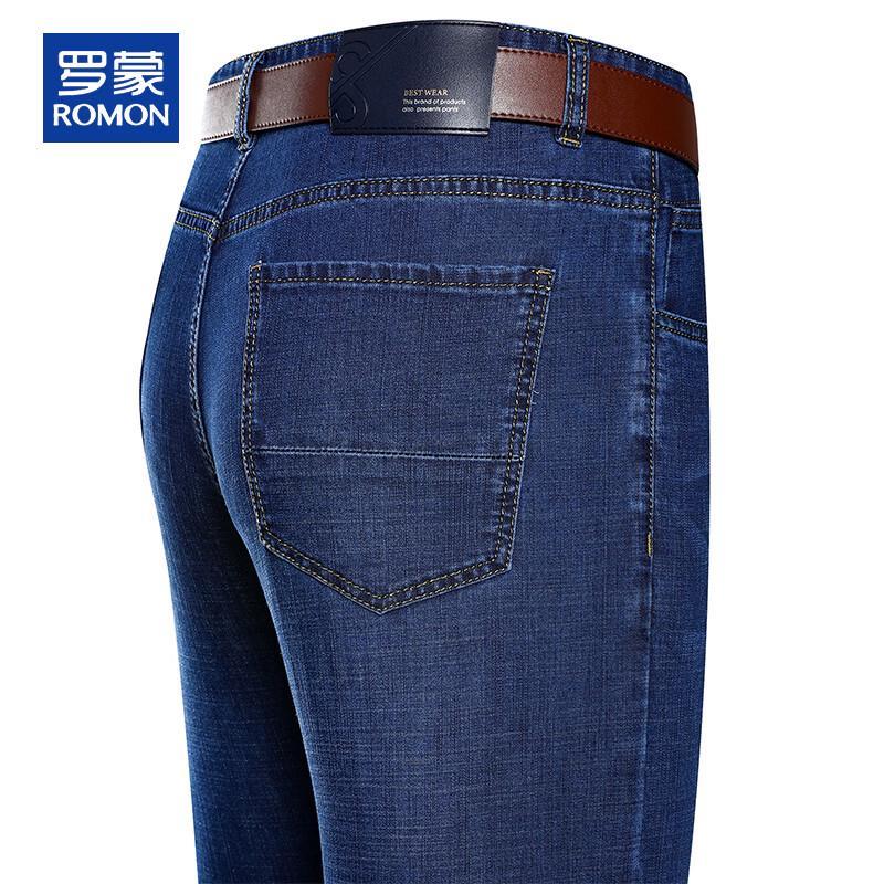 Romon Men s Straight Leg Stretch Denim Jeans 31