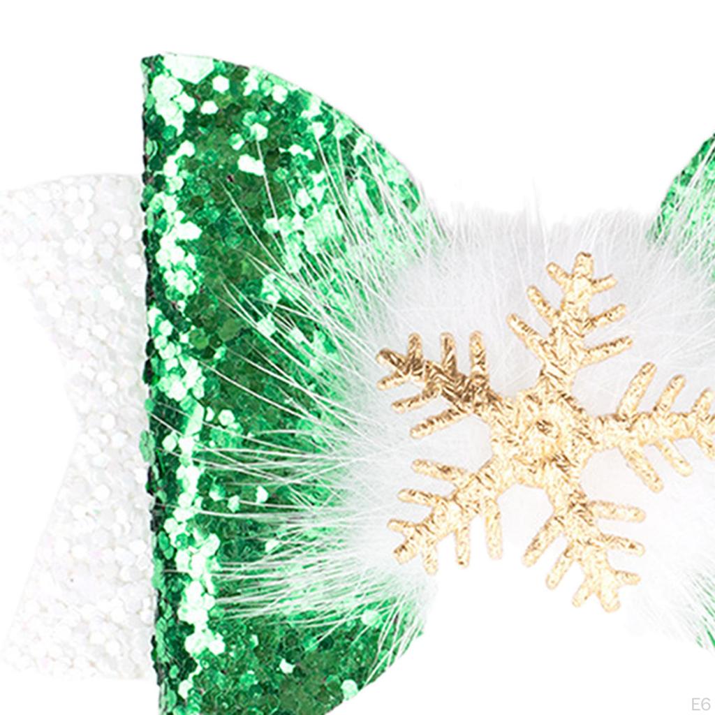 Christmas Hair Bow Barrette Hairpin for Carnival Performance Dress up Role Play