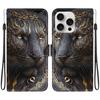 15Plus 14Pro Animal Case Lion Panda Leather Phone Cover For iPhone 15 Plus 14 Pro Max Wallet Flip Card Magnetic Protect Cases