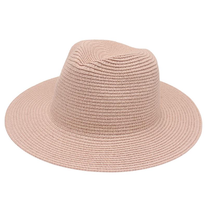 Spring And Summer New Panama Straw Hat European And American Style Jazz Hat Fedora Top Hat Panama Hat Straw Hat