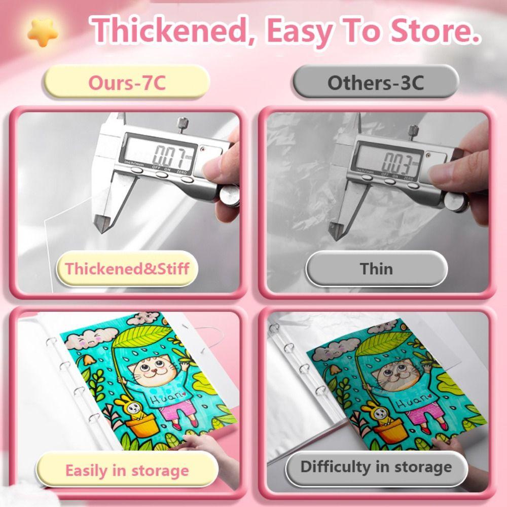 Astronaut/Girl File Folder Loose-leaf Picture Album Drawing Paper Organizer  Student Gift