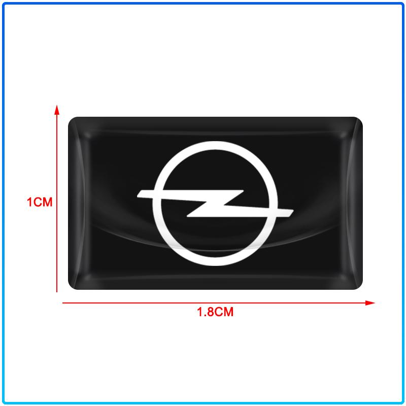 5/10Pcs Carbon Fiber Steering Wheel Car Logo Emblem 3D Stickers For Opel Astra H G J Insignia Mokka Zafira Corsa Vectra B C D