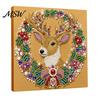 Faux Pearl Painting Kits for Adults Christmas Art Kit, DIY Santa Tree Festive Projects 3D Holiday Wall Decor Craft Kit Adults, Handmade Gift Relaxing