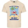 Christmas In July Summer Santa Clause Beach Mens Light Cotton T-Shirt Unisex T-Shirt