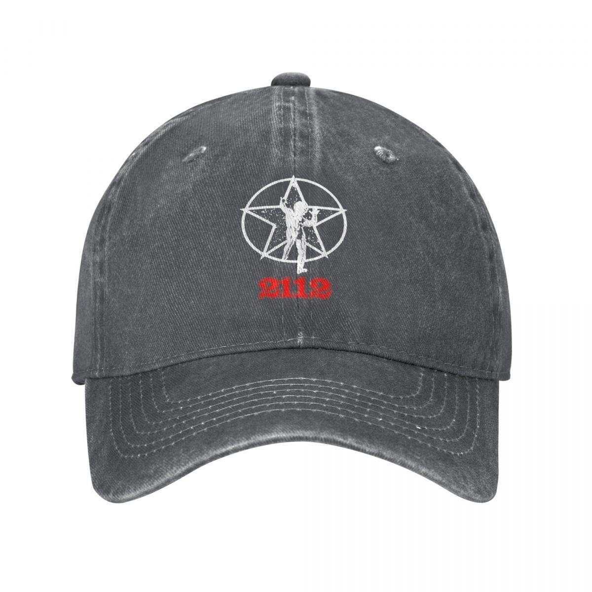 The best product for you Rock Rush Band Baseballpetten Klassieke Distressed Gewassen Pet Unisex Stijl Outdoor Zomer Cadeau Petten Hoed Adjustable donkergrijze kleur