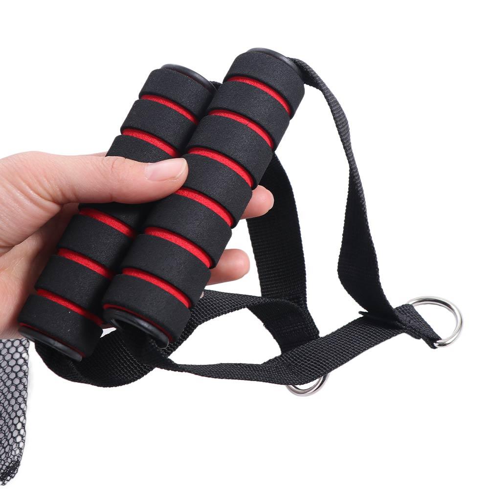 Foam Handle D-Ring Metal Gym Handles Grip Metal Pull Rope Handle Handle with Hook  Gymnasium