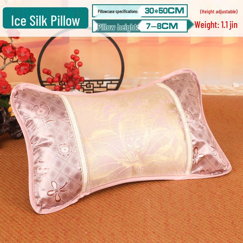 2026 Ice Silk Cooling Pillow: Summer Bamboo Neck Protection Mat with Free Shipping