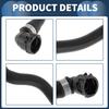 Radiator Hose Engine Reservoir Hose No.17127624676 for BMW 320i 2013-2016 for BMW 328i 2012-2016 Rubber Black Good Sealing