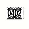Metal Address Number Sign Personalized House Number Plaque Wall Decor Indoor Outdoor Gift