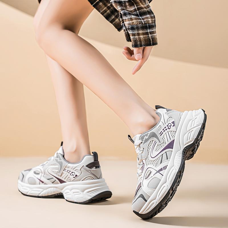 Fashion CRLAYDK Summer Womens Chunky Sneakers Tennis Walking Breathable Work Fashion Mesh Shoes Comfortable Casual Sports Dad Trainers