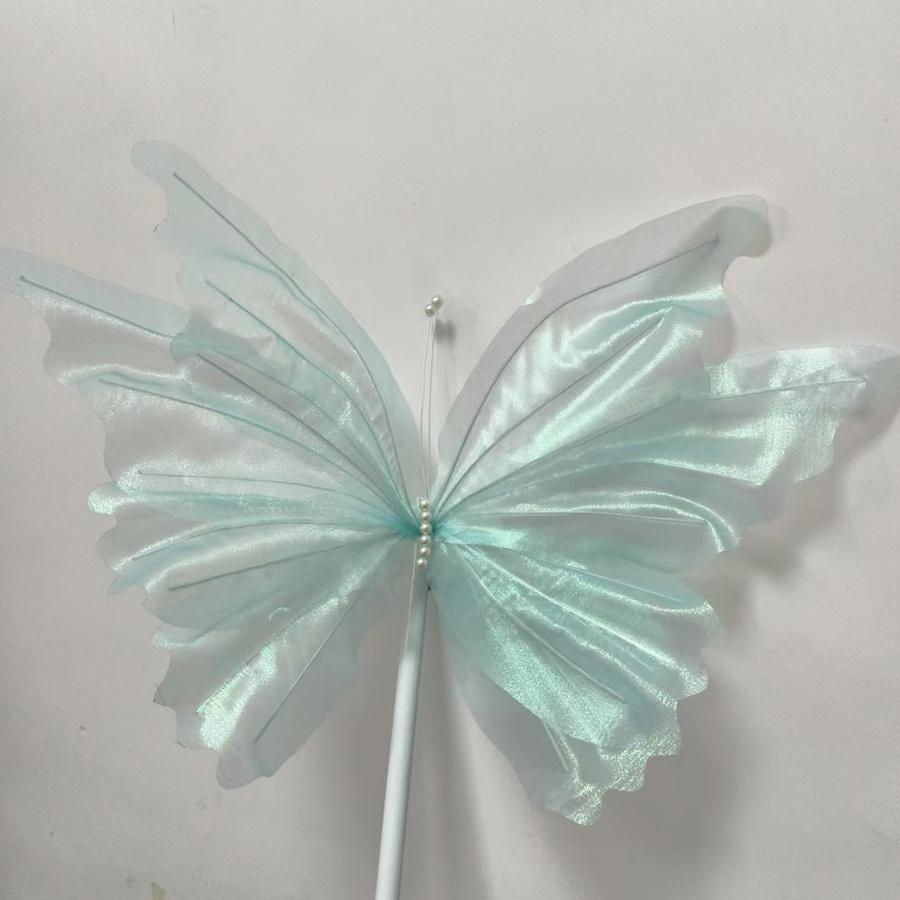 Silk Iridescent Butterfly Wedding Art Installation & Photo Prop