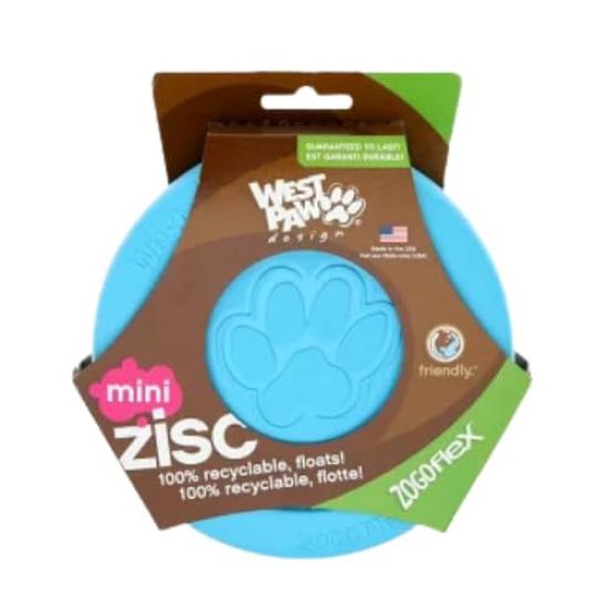 Zogoflex Disc Dog Aqua Small Toy, Blue, Mini,