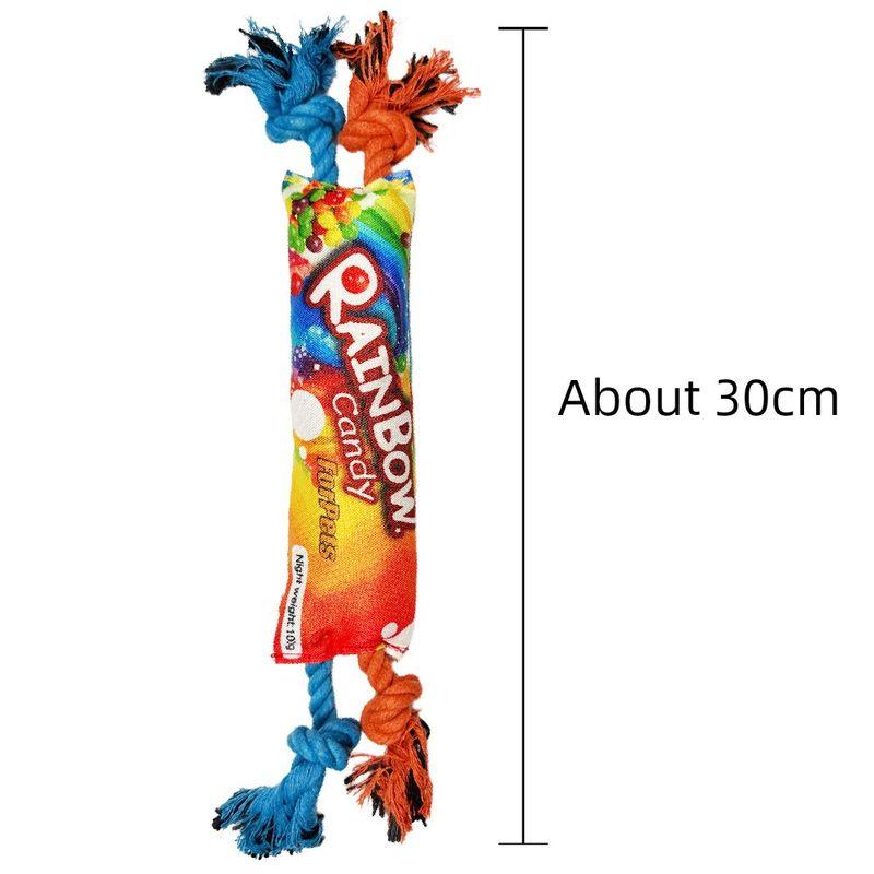 

Rainbow Toy Sound Grinding Pet Dog Rainbow Candy