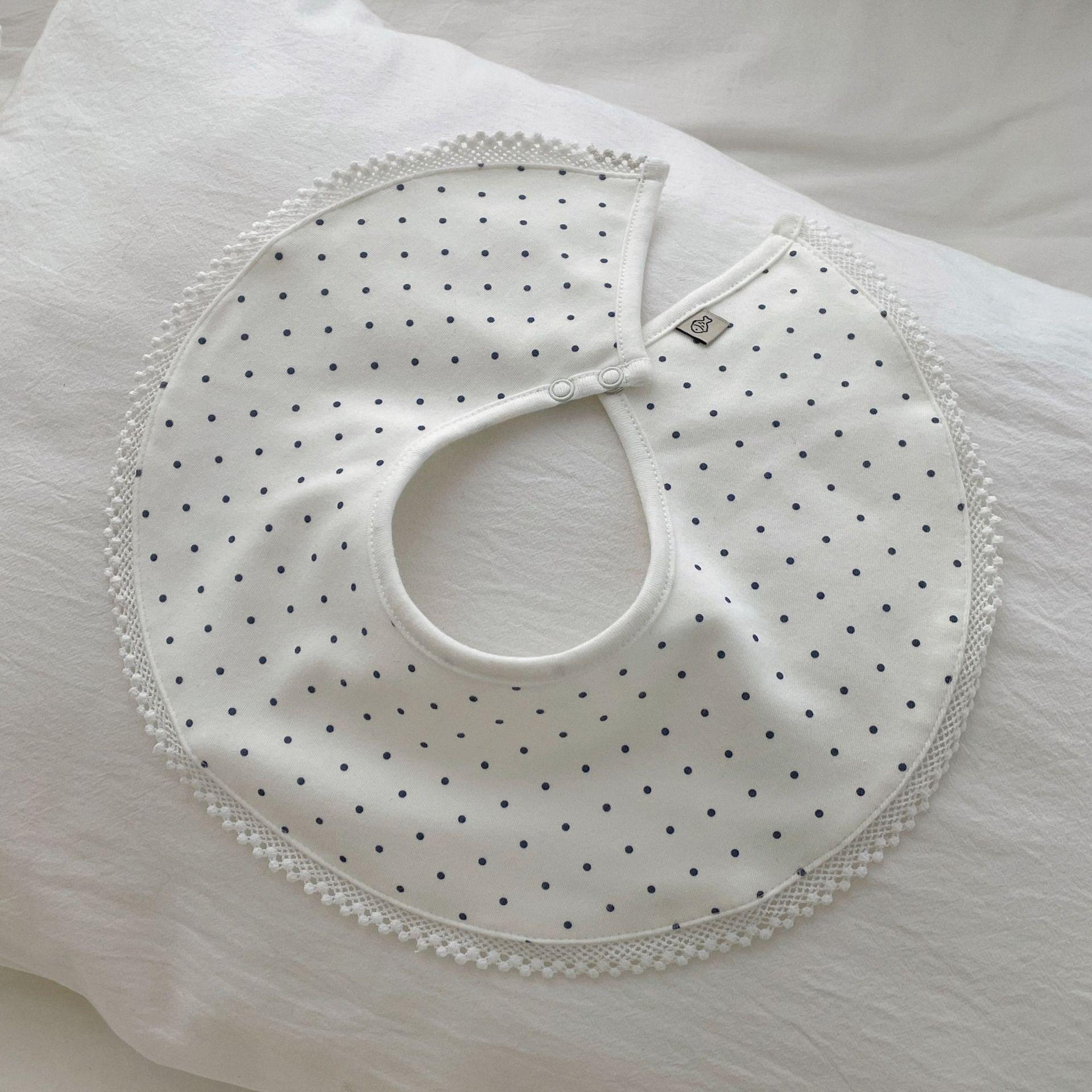 360 Degree Rotatable Pure Cotton Baby Bibs Anti Spit Up Burp Cloths Infant Fake Collar Drool Bibs For Toddlers