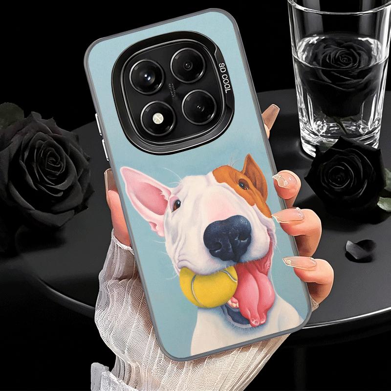 Bull Terrier Dog Cute Puppies Soft Phone Case for Samsung Galaxy S24 S25 FE S26 Edge S23 Ultra S22 Plus S21 + Shockproof Cover B