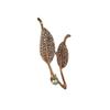 Elegant Leaf Brooch High-end Women's Versatile Diamond-encrusted Brooch High-end and Light Luxury Brooch Accessory