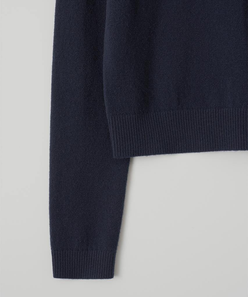 ANOTHER OFFICE WOMEN W. Libre Wool Basqueshirt (Dark Navy)
