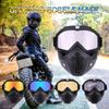 Motorradhelm Brille Masken Radfahren Reiten Motocross Sonnenbrille Ski Snowboard Brillen Maske Schutzbrille Helm Taktische Winddicht