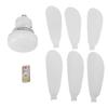 E27 Ceiling Fan Light 3 Wind Speed Dimmable LED Ceiling Fan with Remote Control for Bedroom Kitchen Dining Room