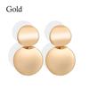 New Fashion Gold Metal Drop Earrings for Women Irregular Geometric Pendants Earrings Trend Brincos Jewelry Gift