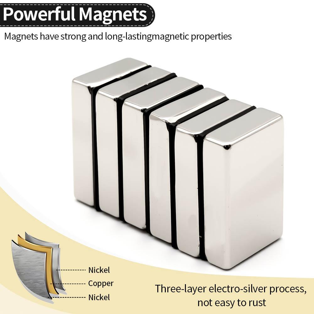 Magnet Neodim Super Puternic 40x25x10mm N35 NdfeB Magnetic Permanent Bloc Magneți Puternici Frigider