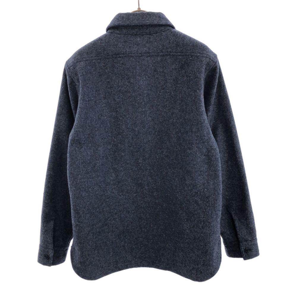 FULLCLOTHINGFACTORY Made In Japan Long Sleeve Wool Shirt 38 Blue Jacket Men's Used