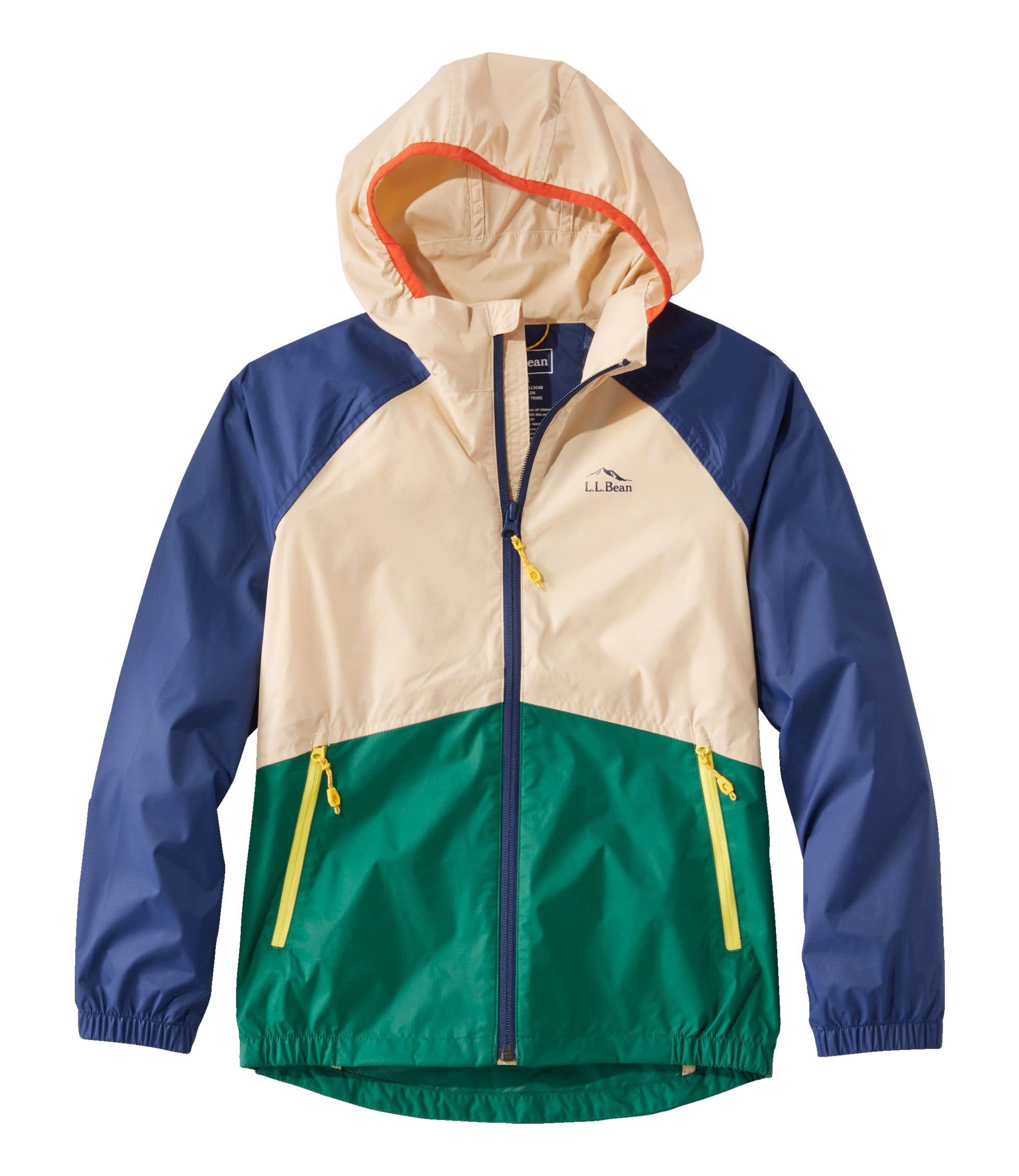 

Детская ветро- и дождезащитная куртка Big Vintage 1000171750 [LL Bean], Детская, L, 14-16, Хаки/Изумрудно-еловый, Многоцветный,