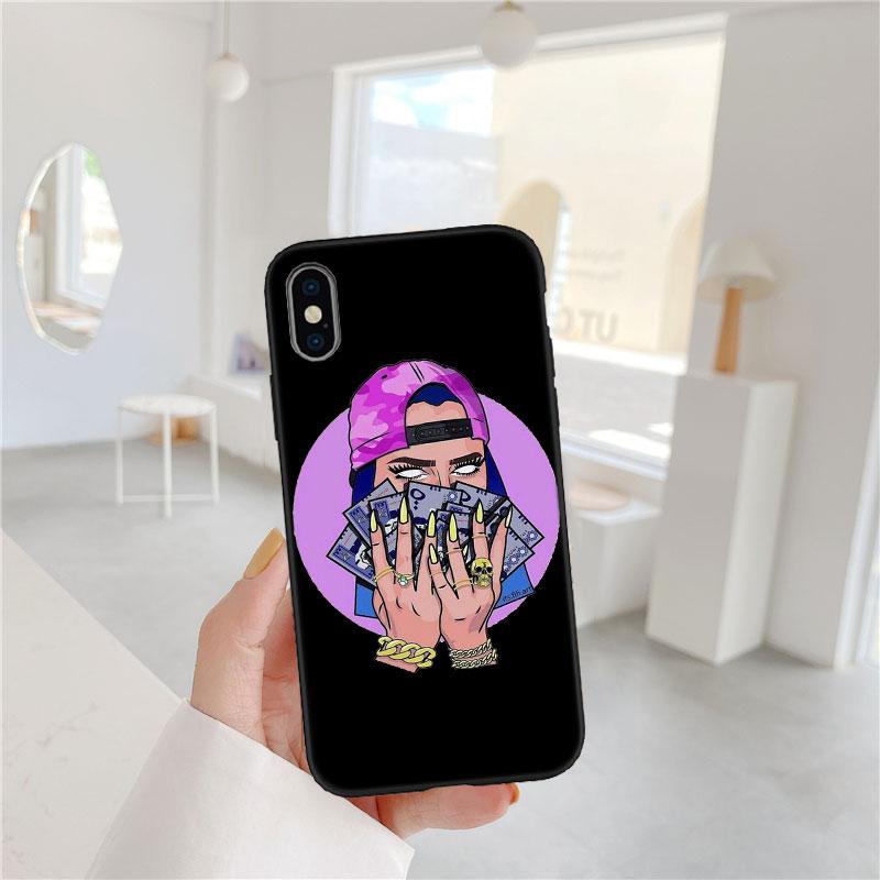 CJ88 Poppin Black Girl Soft Shell Phone Case for Xiaomi Poco C40 C50 C51 C55 C65 C71 C75 F3 F5 F6 F7 M2 M3 Pro Ultra