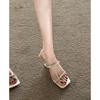 High-heeled Slippers, Women's Shoes, New Style Shoes, Thick Heel Shoes, Wedge Sandals Devotion