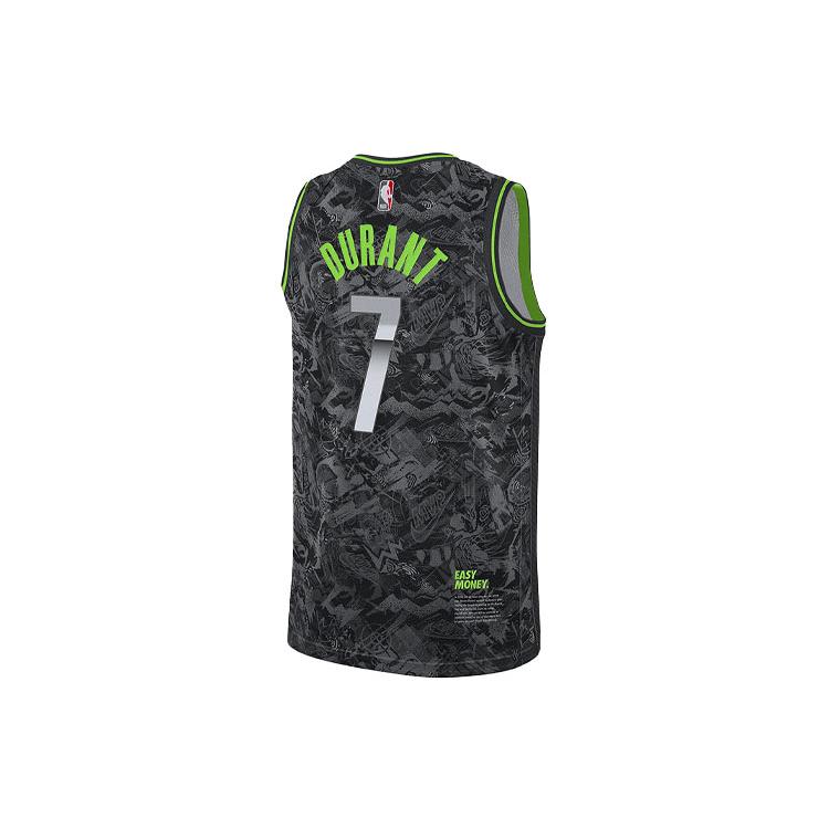 Nike NBA Basketball Jerseys Men s Black Gray Color Moderate Straight Fit DA6954-073 M