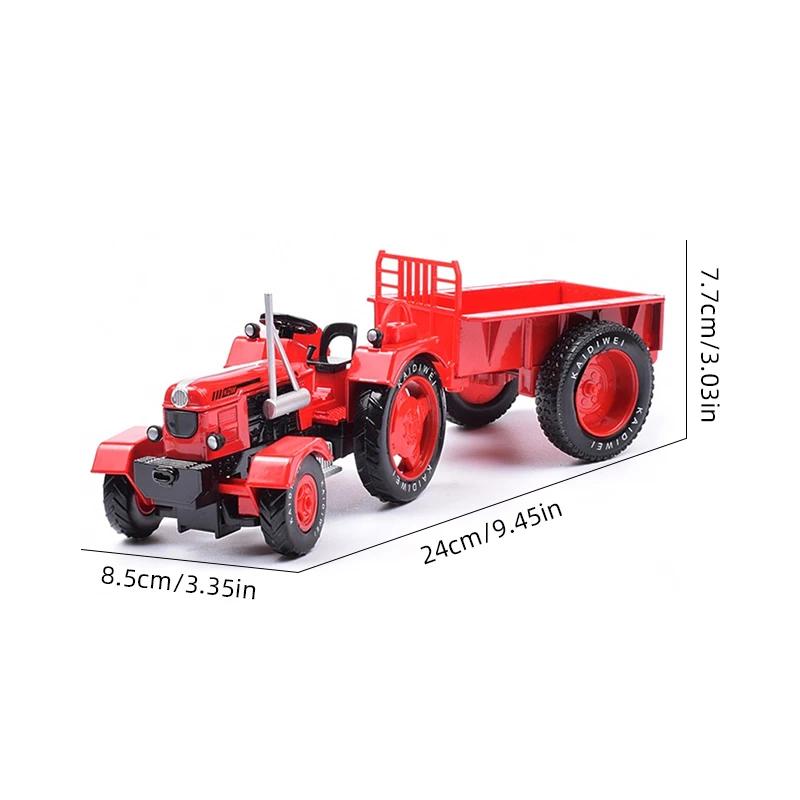 Kaidiwei 1/18 Car Model  Alloy Vintage Agricultural Tractor Farmer's Truck Diecast Toy Metal Vehicle Kids Toys Boys Christmas