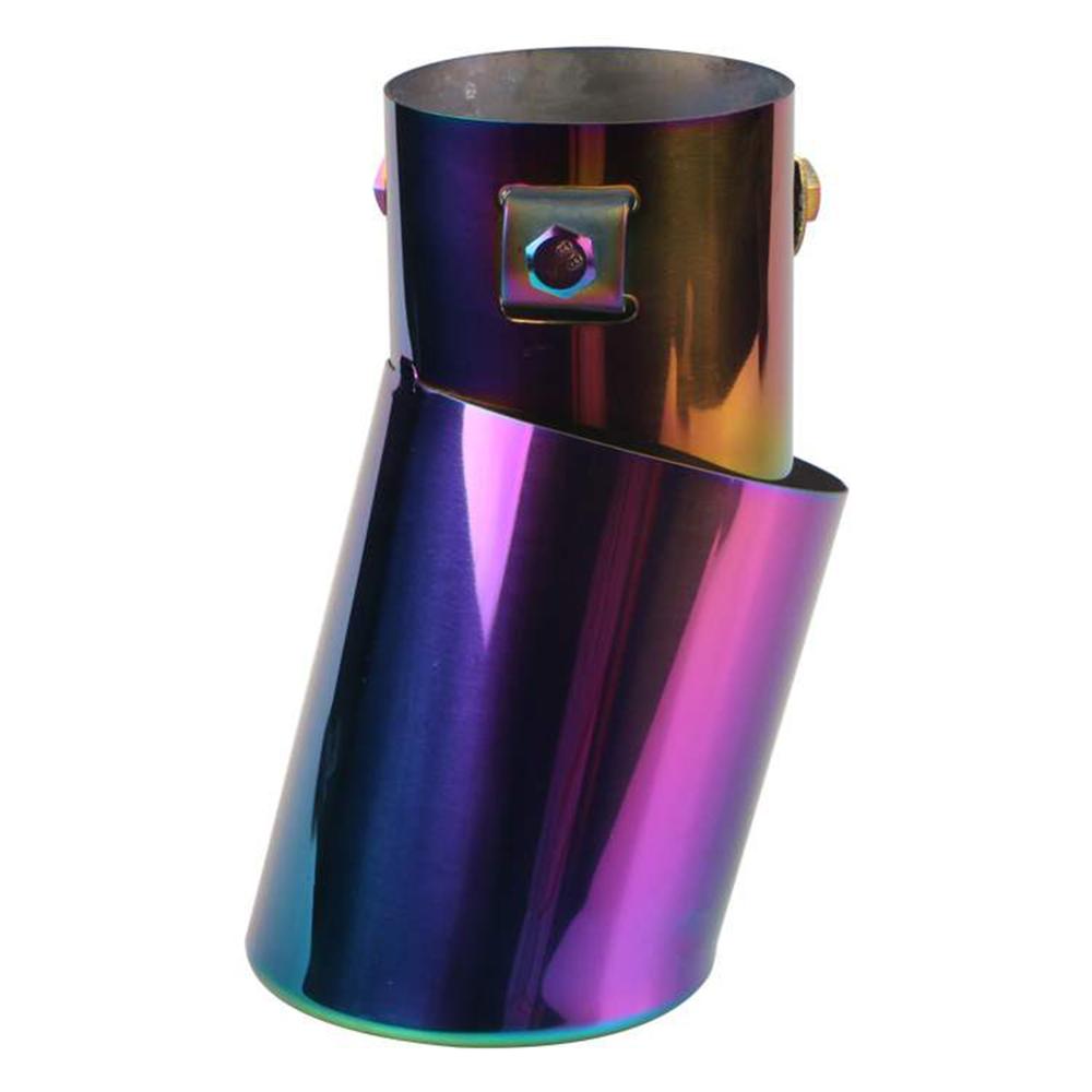 Universell Bilavgasljuddämpare Spets Rund Rostfri Rör Krom Avgas Bakre Ljuddämparspets Rör Silver Biltillbehör