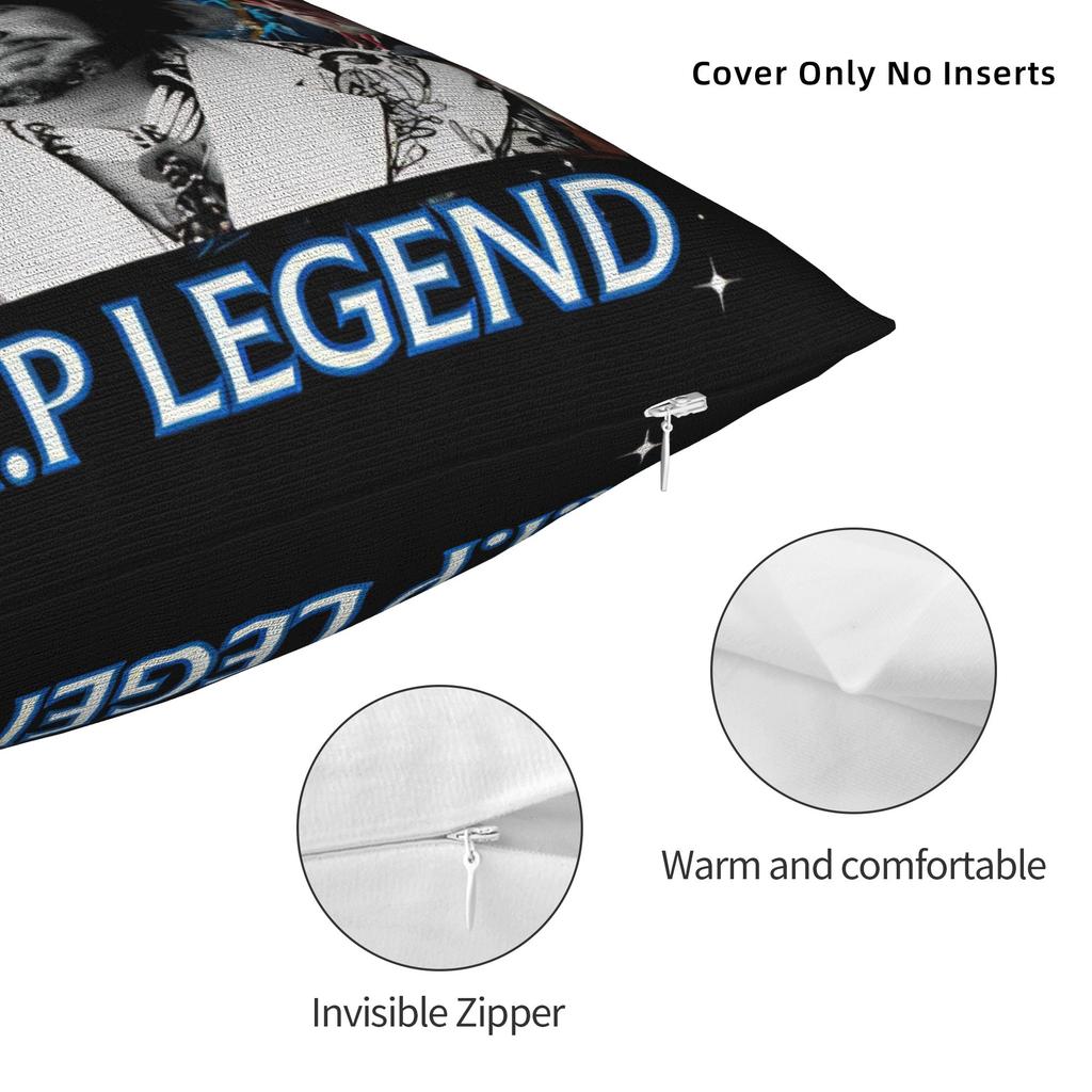 In Memory Of David Allan Coe 1939- Pillow Case Retro Portrait Tribute Soft Pillow Cover Cushion Cover For Car Home Decor