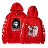 Anime Attack On Titan Plus Size Hoodie Levi Graphic Hood Sweatshirt Men Womnen Fashion Brand Design Pullover Fleece Hoodies