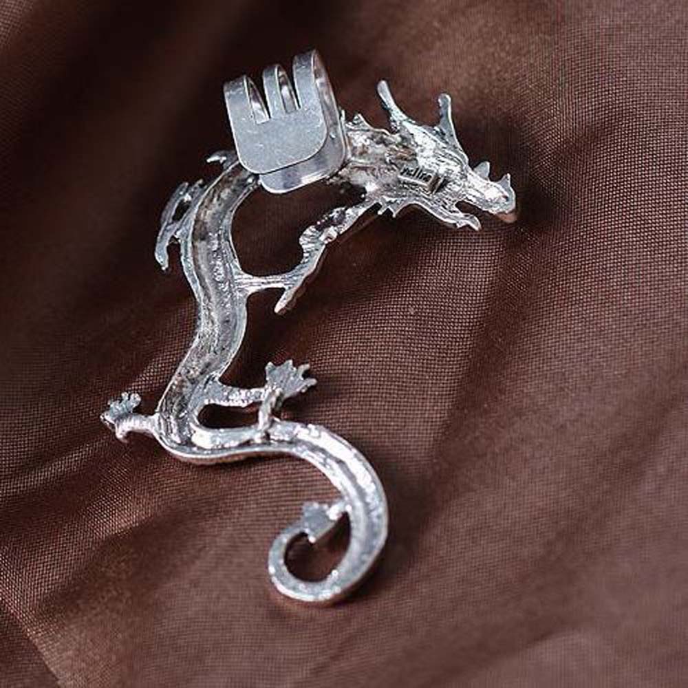 Retro Zinc Zinc Alloy Men Punk Left Ear Clip Earrings Dragon Ear Clip Fashion Jewelry
