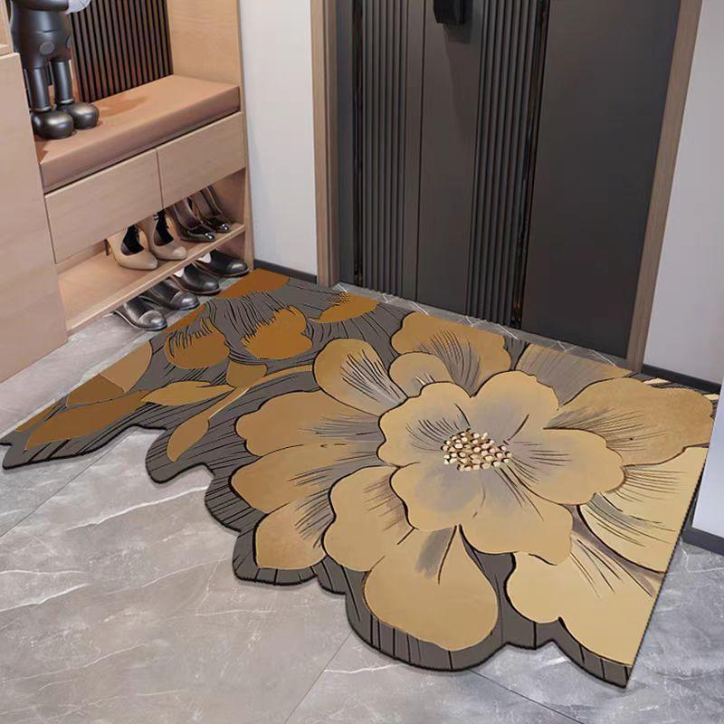 Diatomaceous Earth Doormat Simple and Elegant Non-slip and Wear-resistant Absorbent and Stain-resistant Cuttable