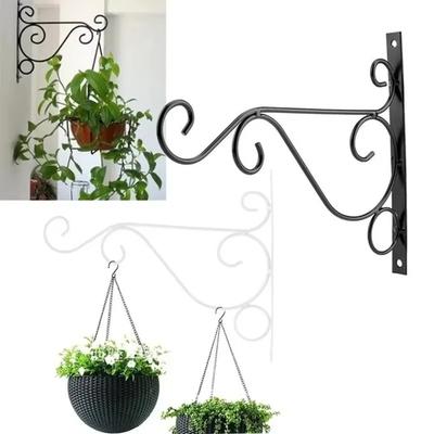 Iron Wall Hanging Rack Flower Hook Bracket Hanger Art Plant Holder Macrame Wall Hanging Hanging Plant Garden Pots