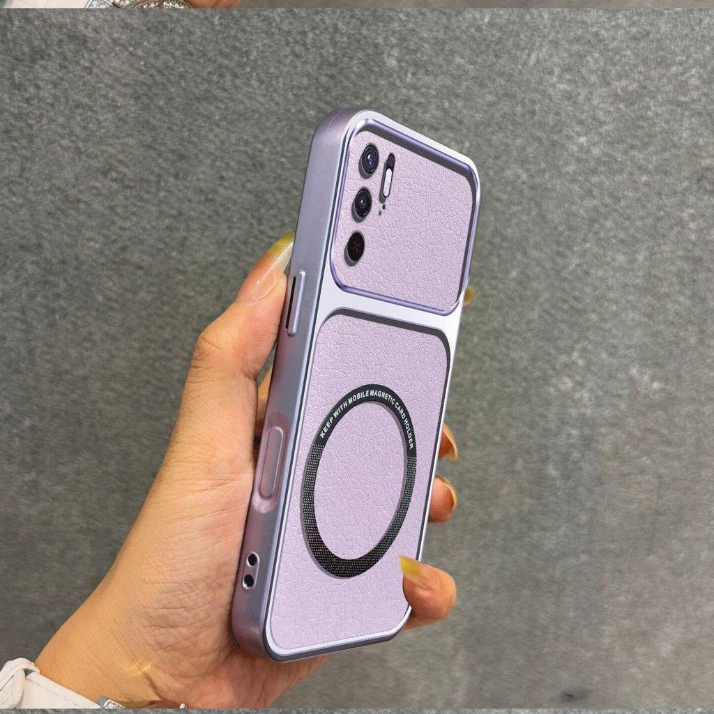 Upgraded Big Lens Protection Case for Xiaomi Redmi Note 10 5G,POCO M3 Pro 5G Luxury Leather Casing with Magnetic Ring