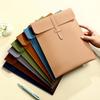 Large Capacity Leather File Folder A4 Thick Business Information Bag Document Bag  Office Supplies