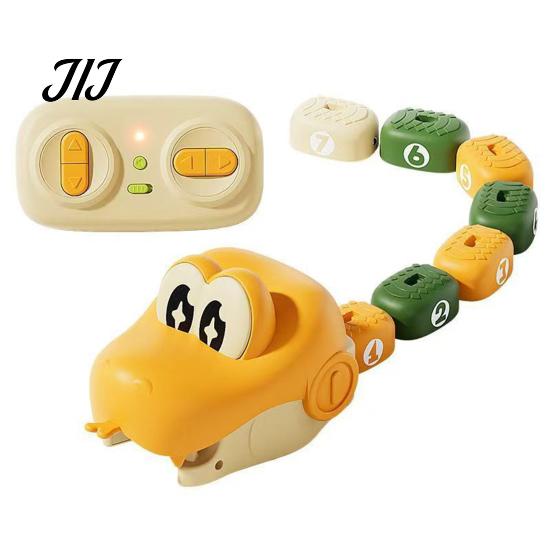 Interactive Snake Toy Set 1/2 Sets Remote Control Car Toy, Magnetic Eating Itself Game 2 Player Electric RC for Kids