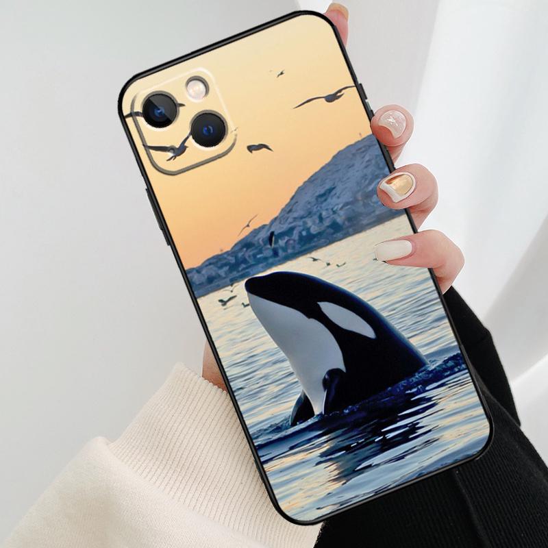Killer Whale Orca Phone Case For iPhone 17 Pro Max 14 13 12 11 15 16 Pro Max mini 15 16 Plus 16e 17 Air Cover