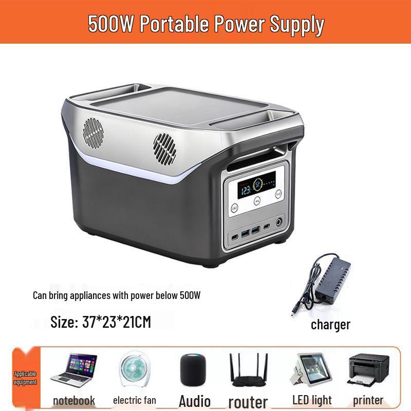 220V Portable Solar Power Supply: 2000W Large Capacity for Household Emergency & Lighting
