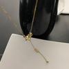 2025 Women's Titanium Steel Necklace: Light Luxury, Clavicle Chain, Non-Fading High-End Accessory